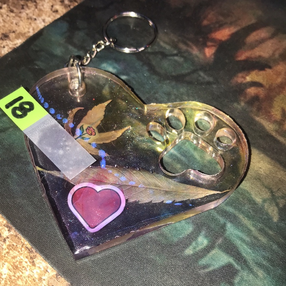 Heart Keychain With Paw 🐾